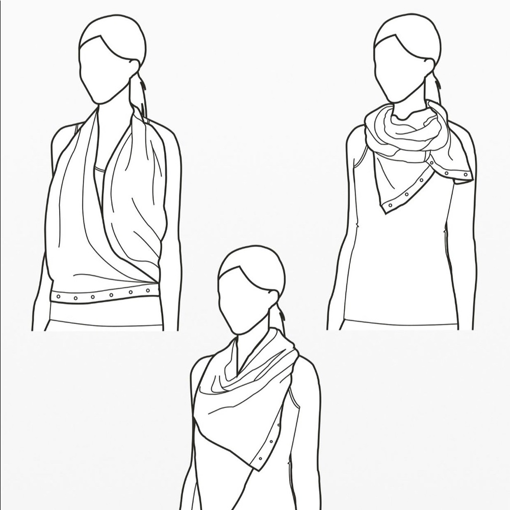 Lululemon Customizable Snap Multi Use Wrap/Scarf - image 6
